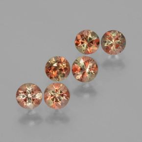 1,75 ct natürliche mehrfarbiger Andalusit-Edelsteine, Rundschliff, VS