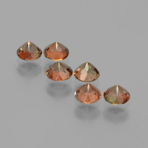 1,75 ct natürliche mehrfarbiger Andalusit-Edelsteine, Rundschliff, VS
