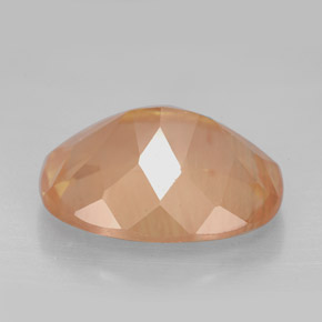 7,92 ctw natürlicher orangefarbener Andesin-Labradorit, Oval Schliff, VVS-VS