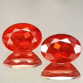  ct natürliche Rot Andesin-Labradorit-Edelsteine, Oval Schliff, VVS