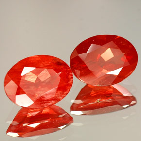  ct natürliche Rot Andesin-Labradorit-Edelsteine, Oval Schliff, VVS