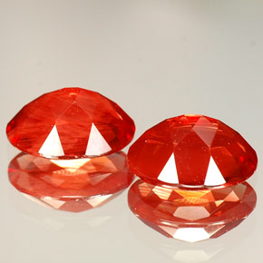  ct natürliche Rot Andesin-Labradorit-Edelsteine, Oval Schliff, VVS