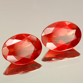  ct natürliche Rot Andesin-Labradorit-Edelsteine, Oval Schliff, VVS