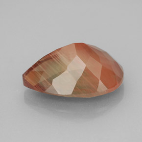 9,17 ctw natürlicher grün-rot Andesin-Labradorit, Birnenform, VVS