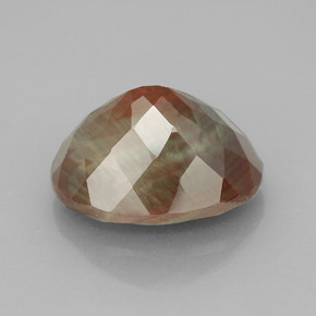 5,92 ctw natürlicher roter Andesin-Labradorit, Oval Schliff, VVS