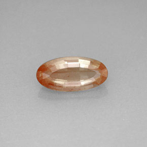 1,21 ctw natürlicher roter Andesin-Labradorit, Oval Schliff, VVS