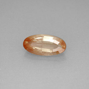1,21 ctw natürlicher roter Andesin-Labradorit, Oval Schliff, VVS