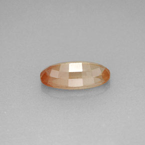 1,21 ctw natürlicher roter Andesin-Labradorit, Oval Schliff, VVS
