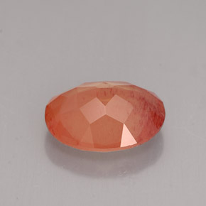 2,91 ctw natürlicher orangefarbener Andesin-Labradorit, Oval Schliff, VVS