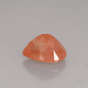 1,98 ctw natürlicher orangefarbener Andesin-Labradorit, Birnenform, VVS