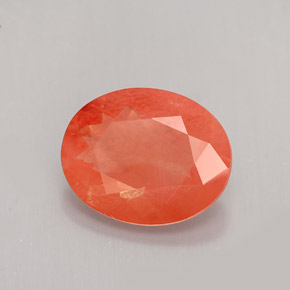 2,47 ctw natürlicher roter Andesin-Labradorit, Oval Schliff, VVS