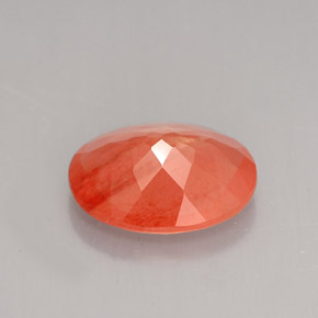 2,47 ctw natürlicher roter Andesin-Labradorit, Oval Schliff, VVS