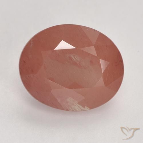 9,17 ctw natürlicher Mittelrot Andesin-Labradorit, Oval, Lichtdurchlässig