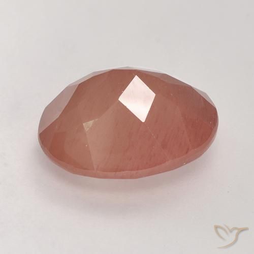 9,17 ctw natürlicher Mittelrot Andesin-Labradorit, Oval, Lichtdurchlässig