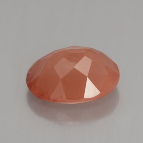 3,16 ctw natürlicher orangefarbener Andesin-Labradorit, Oval Schliff, VVS