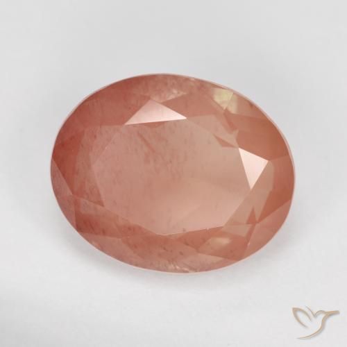 3.59ct Natürlicher Mittelrot Andesin-Labradorit, Oval, Transparent