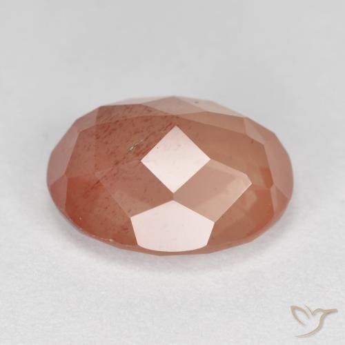 9,17 ctw natürlicher Mittelrot Andesin-Labradorit, Oval, Transparent