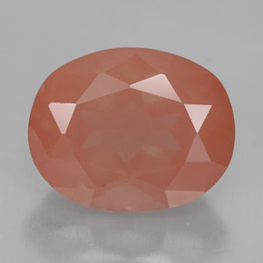 3,10 ctw natürlicher orangefarbener Andesin-Labradorit, Oval Schliff, VVS