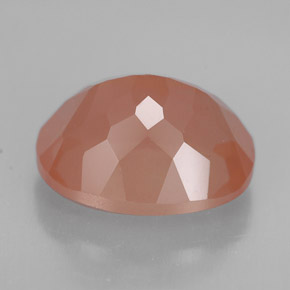 3,76 ctw natürlicher orangefarbener Andesin-Labradorit, Oval Schliff, VVS
