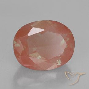 9,17 ctw natürlicher Mittelrosa Andesin-Labradorit, Oval, Transparent