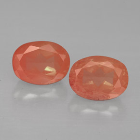  ct natürliche Honig-rot Andesin-Labradorit-Edelsteine, Oval Schliff, VS