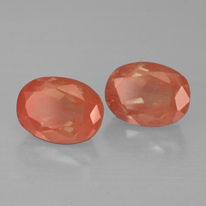  ct natürliche Honig-rot Andesin-Labradorit-Edelsteine, Oval Schliff, VS