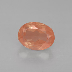 1,49 ctw natürlicher roter Andesin-Labradorit, Oval Schliff, VS