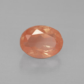 1,49 ctw natürlicher roter Andesin-Labradorit, Oval Schliff, VS