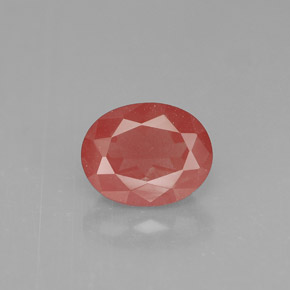 1,35 ctw natürlicher roter Andesin-Labradorit, Oval Schliff, VS