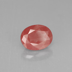 1,35 ctw natürlicher roter Andesin-Labradorit, Oval Schliff, VS