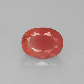 1,40 ctw natürlicher roter Andesin-Labradorit, Oval Schliff, VS