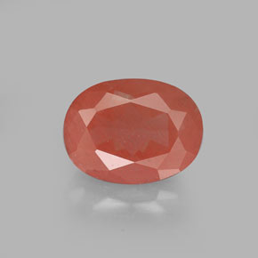 1,40 ctw natürlicher roter Andesin-Labradorit, Oval Schliff, VS
