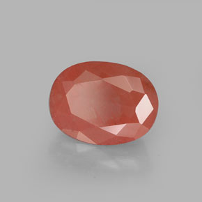 1,40 ctw natürlicher roter Andesin-Labradorit, Oval Schliff, VS