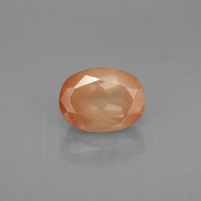 1,61 ctw natürlicher roter Andesin-Labradorit, Oval Schliff, VS