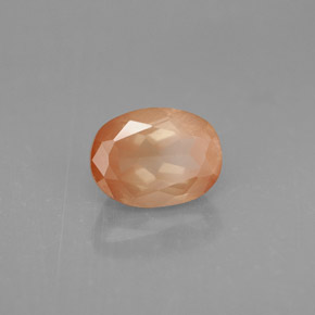 1,61 ctw natürlicher roter Andesin-Labradorit, Oval Schliff, VS