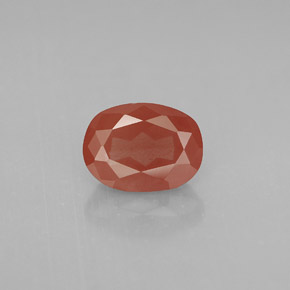 1,33 ctw natürlicher roter Andesin-Labradorit, Oval Schliff, VS