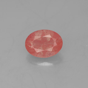 1,13 ctw natürlicher roter Andesin-Labradorit, Transparent, Transparent / Lichtdurchlässig