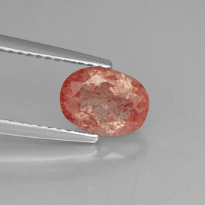 9,17 ctw natürlicher Honig-rot Andesin-Labradorit, Transparent, Transparent / Lichtdurchlässig