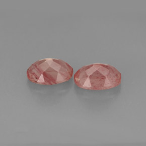  ct natürliche Honig-rot Andesin-Labradorit-Edelsteine, Transparent, Transparent / Lichtdurchlässig