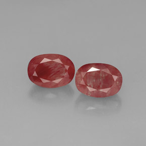  ct natürliche roter Andesin-Labradorit-Edelsteine, Transparent, Transparent / Lichtdurchlässig