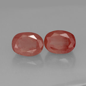  ct natürliche Honig-rot Andesin-Labradorit-Edelsteine, Transparent, Transparent / Lichtdurchlässig