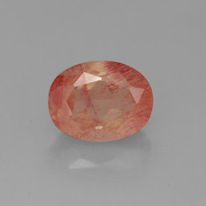 9,17 ctw natürlicher Honig-rot Andesin-Labradorit, Transparent, Transparent / Lichtdurchlässig