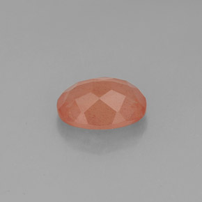 1,30 ctw natürlicher roter Andesin-Labradorit, Transparent, Transparent / Lichtdurchlässig