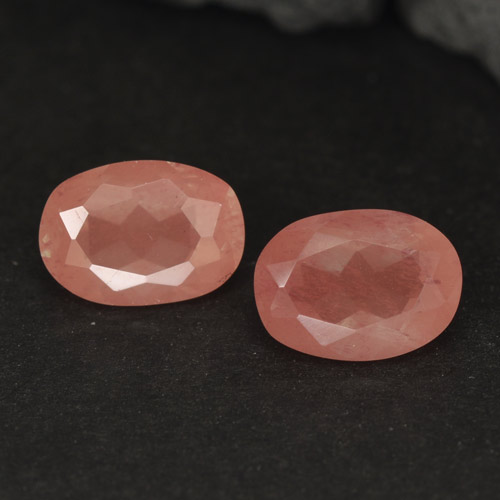 1,91 ct natürliche roter Andesin-Labradorit-Edelsteine, Oval Schliff, VVS-VS