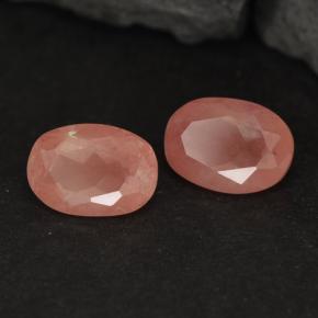 1,91 ct natürliche roter Andesin-Labradorit-Edelsteine, Oval Schliff, VVS-VS