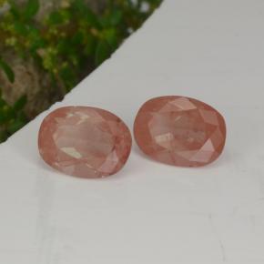 2,77 ct natürliche roter Andesin-Labradorit-Edelsteine, Oval Schliff, Lichtdurchlässig