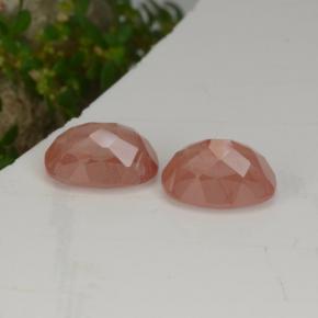 2,77 ct natürliche roter Andesin-Labradorit-Edelsteine, Oval Schliff, Lichtdurchlässig
