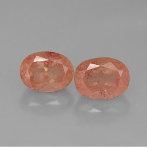  ct natürliche Honig-rot Andesin-Labradorit-Edelsteine, Oval Schliff, Lichtdurchlässig