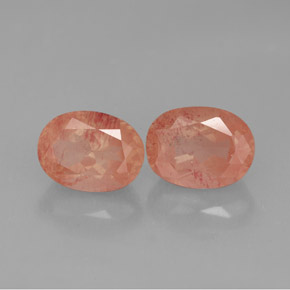  ct natürliche Honig-rot Andesin-Labradorit-Edelsteine, Oval Schliff, Lichtdurchlässig