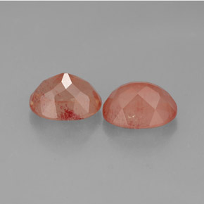  ct natürliche Honig-rot Andesin-Labradorit-Edelsteine, Oval Schliff, Lichtdurchlässig